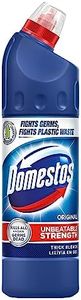 Domestos Original Thick Bleach eliminates 99.9% of bacteria and viruses disinfectant to protect against germs 750 ml