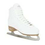 Riedell Skates - Horizon Adult Ice Skates - Recreational Figure Ice Skates with Stainless Steel Blade | White | Size 4