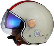 ViPER RSV19 Open Face Motorbike Helmet - Scooter Motorcycle Crash Jet Helmet for Men Women with Sun Visor - Electric Bike & Road Bike Road Legal ECE 22.06 Approved Motorbike Helmets