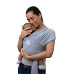 ELDOMA Baby Wrap Carrier - Lightweight, Breathable Baby Sling, Baby Carrier Wrap, Hands Free Baby Carrier Sling, Baby Carriers for Newborn, Infant,Baby Wraps Carrier (Classic Grey)