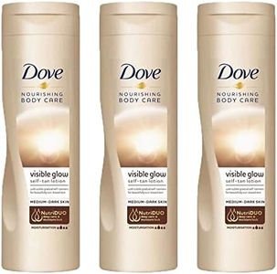3x Colomba nutriente cura del corpo autoabbronzante Lozione nutriente per il corpo 250ml ogni Scuro