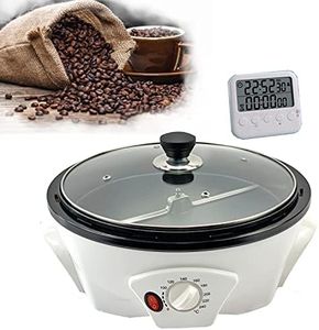 GIVEROO 500g Coffee Bean Roaster Household Coffee Roasters Machine with Timer Electric Coffee Beans Roaster 0-240℃ Non-Stick for Cafe Shop Home Use. 110V