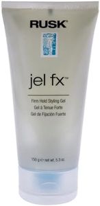 RUSK Designer Collection Jel Fx Firm Hold Styling Gel, 5.3 Oz, Medium to Firm-Hold, Used for Slicking, Molding, or Blow-Drying without Flaking, Full-Body Style