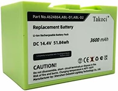 Replacement Battery for iRobot Roomba i7 i7+ i8 i8+ i2 i3 i4 Roomba e5 e6 7150 7550 PN ABL-D1/D2/ 4624864(14.4V/3400mAh)