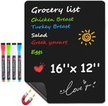 MaxGear Magnetic Black Dry Erase Bo