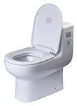 EAGO R-351SEAT Replacement Soft Closing Toilet Seat for TB351 , White