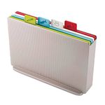Joseph Joseph Index Chopping Board Set of 4, Regular, Plastic- Silver