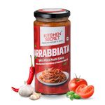 Kitchen Secret Arrabbiata Spicy Pizza Pasta Sauce 390g - For Pasta, Sandwiches, Wraps, Pizzas, Rice & Grain Bowls, Quality Ingredients, No Preservatives, Taste of Italy