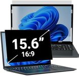 PYS Laptop Privacy Screen 15.6 Inch for Lenovo HP Dell ASUS Acer Msi Samsung - Removable 16:9 Aspect Privacy Protector Screen Filters - Anti Glare & Blue Light Screen Privacy Shield