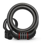 Master Lock 8122D Combination Cable Lock, 6-Feet x 1/2-Inch