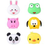 6Pcs Cute Animal Bites Cable Protector Animal Cable Chewers Cable Prevents Breakage Cable Cord Saver Case for Most Mobile Phone Data Lines