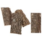 VOSAREA 4pcs Terrarium Bark Background Natural Cork Backdrop Aquarium Fish Tank Bark Reptile Tank Backdrop for Spider Gecko Lizard Chameleon Bearded Dragon