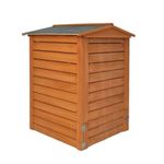 Wooden Beehive Composter 288L - Eco-Friendly Garden Waste Bin with Dual-Access Design, Composting Kitchen Scraps, Soil Improvement, Home Compost Bin, Outdoor Garden Waste