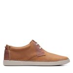 CLARKS Men Gereld Low Tan Leather Walking Shoe (26164677) UK-8