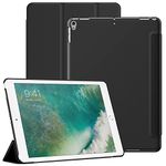 JETech Case for iPad Air 3 (10.5-Inch 2019, 3rd Generation) and iPad Pro 10.5-Inch, Protective Hard Back Shell Soft-Touch Tablet Stand Cover, Auto Wake/Sleep (Black)