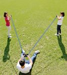 XIOQINE Ultimate Water Balloon Launcher & Slingshot for Adults | 300-Yard Range, Multi-Purpose Outdoor Fun with Splash Bombs, T-Shirts, Snowballs & More(Blue)