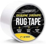 The Good Stuff Double Sided Rug Tape [2 Inch x 30 yd] Secure Area Rugs to Carpets, Laminate, and Hardwood Floors, Easy to Remove and Restick Without Residue or Damage to Rug or Floor