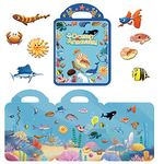 3D Ocean Animals Puffy Sticker Play Set Kids, Window Gel Clings Decals for Toddlers, Reusable Puffy StickersTravel Toys for Toddlers, Christmas Birthday Gift for Boys Girls