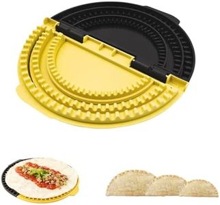 3-In-1 Tortilla Sealer Crimper, Flip Wrap Tortilla Maker for 10"+8"+6" Wraps, Adjustable & Detachable Crimper Suitable for Quesadilla, Burritos, Pancakes, Dumplings