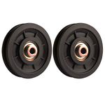 LFJ 90mm/3.5" Nylon Bearing Pulley Wheel for Gym Equipment Part Cable Machine (2 PCS)