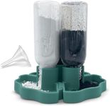 Hermit Crab Gravity Feeder - 3 Well feeders - Green for Greensand, Oyster Shell Flour and Worm castings by Snout and Shell