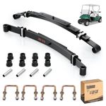 10L0L Heavy Duty Golf Cart Rear Leaf Spring Kit 4-leaf Spring with Bushings & Sleeves for EZGO TXT Golf Cart 1995-2013