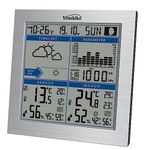 Youshiko Large Wireless Weather Station, Radio Controlled Clock (2024 UK Version), Indoor Outdoor Temperature Thermometer, Humidity, Barometric Pressure, Maximum & Minimum with 24 Hour Auto Reset