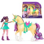 Unicorn Academy, Ava & Leaf Set with 2 Riding Accessories & Hair Styling Tool, Dolls & Unicorn Toys for Girls Ages 4 and up