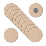 Ecomology Set of 20 (2.5 Inch) Round Shape Plain MDF Shaped Magnets with Magnets Already Fixed to It | Craft and Painting Activities | Wooden Sheet Craft, Decoupage, Resin Art Work & Decoration