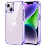 JETech Case for iPhone 14 Plus 6.7-Inch, Non-Yellowing Shockproof Phone Bumper Cover, Anti-Scratch Clear Back (Deep Purple)