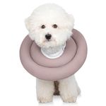 GAGABODY Dog Cones for Small Dogs,Comfortable Adjustable Soft Cone Alternative After Surgery,Elizabethan Donut Collar Dogs Recovery,Different Sizes Cats,Medium and Dogs, PINK