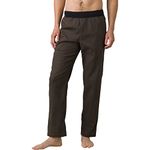 prAna Men's Vaha Straight Pant 30" Inseam Yoga, Black Olive, Small