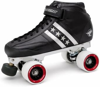 Bont Quadstar Carbon Roller Derby Skates Package with Aluminum Plate & Ballistic Wheels (6.5/38.5)