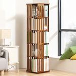 360° Rotating Bookshelf Tower, Versatile 6-Tier Revolving Bookcase for Kids & Adults - Spinning Bookshelf Tower Corner Shelf Floor Standing Book Storage Rack Suitable for for Office Home Living Room S