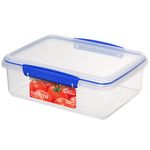 Sistema KLIP IT Food Storage Container | 2 L | Airtight & Stackable Meal Prep Container with Lid | School Lunch Box | BPA-Free | 1 Count