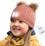 HEAD LIGHTZ Kids 2X POM POM with Charger - Pink