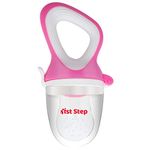 1st Step BPA Free Silicone Fruit and Food Nibbler and Feeder (Pink)