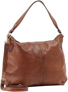 Gusti Hannah - Bolso de mano de piel para mujer, color marrón, marrón, talla única