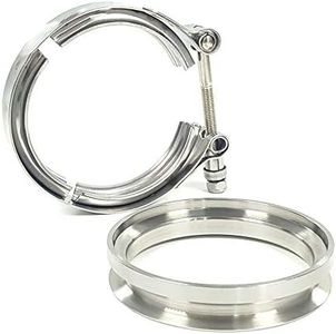 3" V-band Flange Clamp Kit Fit Borg Warner EFR Turbo 6258 6758 7163 7064 7670 9180