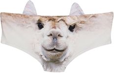 Womens Underwear Funny Panties For women, Gift Ideas For Her, Valentines Gifts, Alpaca, L