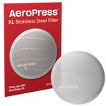 AeroPress XL Stainless Steel Reusable Filter, AeroPress Metal Filter, Premium 316 Stainless Steel Filter for AeroPress XL Coffee Maker, Washable, Earth-Friendly, 1 Pack, 1 Filter