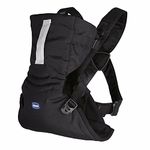 Chicco EasyFit Ergonomic Baby Carrier from 0 Months to 9 kg, Easy to Use Backpack for Carrying Baby Facing Parents, with Head and Neck Support, Black