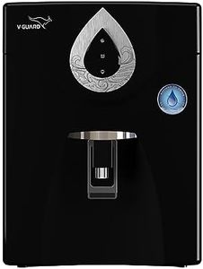 V-Guard Zenora RO UF Water Purifier | TDS up to 2000 ppm | 7 Stage Purification with World-class RO Membrane and Advanced UF Membrane | 7 Litre, Black