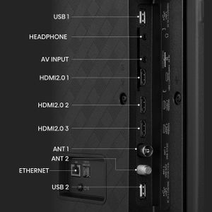 Hisense 65" VIDAA Smart TV – Dolby Vision, Voice Remote, 2023, Black