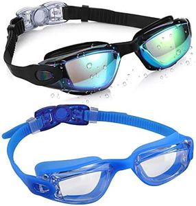 Aegend Kids Swim Goggles, Pack of 2 Swimming Goggles for Children Boys & Girls Age 3-14