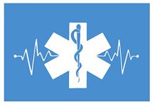 EMT Star of Life K319 8 inch Decal Lifeline Heartbeat Sticker