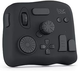 Upgraded Tourbox NEO Photo and Video Editing Console, Advanced controller with customized creative inputs to simplify and optimize the Adobe Photoshop, Adobe Lightroom, SAI, Premiere, and more (Black)