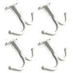 CHENMAIHAO 4 Pcs Top Mounted Mug Shelf Hangers Under Cabinet Mug Holder Rack Mug Rack Under Cabinet Metal Storage Hooks for Kitchen