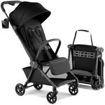 Mompush Nexis Carbon Travel Stroller, Ultra-Lightweight 11.5 lbs, Compact & Airplane Carry-On Approved, One-Second Auto-Fold, One-Hand Full Recline, from Birth to 50 lbs, JPMA Certified