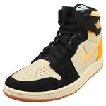 Jordan Men's Air 1 Zoom CMFT 2 Muslin/Celestial Gold Black (DV1307 100) - 9, Muslin/Black/Vivid Orange/Celestial Gold, 8 UK